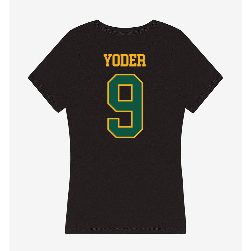 William & Mary - NCAA Football : Bronson Yoder - Women's V-Neck T-Shirt-1