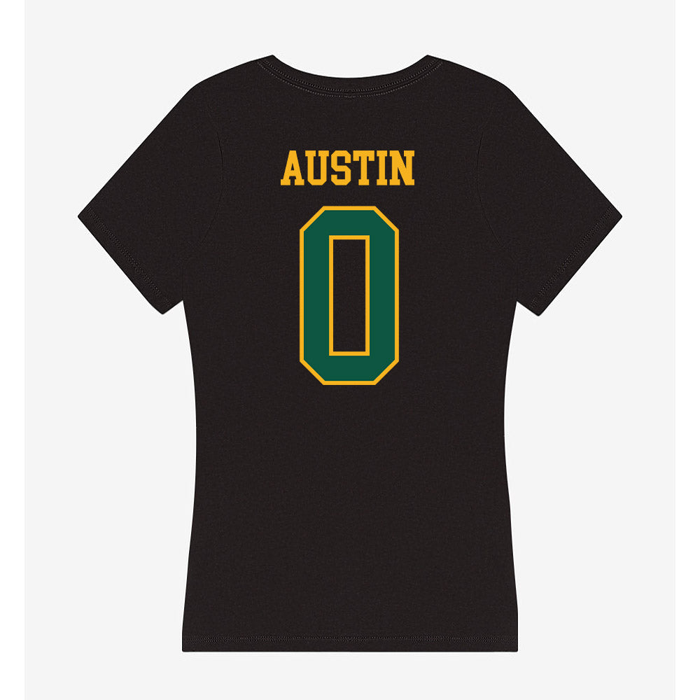 William & Mary - NCAA Football : Kai Austin - Women's V-Neck T-Shirt-1