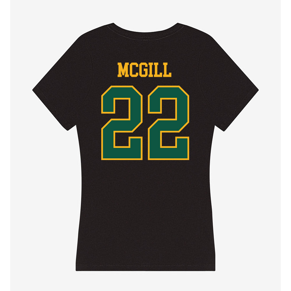William & Mary - NCAA Football : Tj Mcgill - Women's V-Neck T-Shirt-1