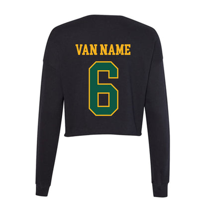 William & Mary - NCAA Women's Volleyball : Sophia Van Name - Women's Cropped Crew Fleece-1