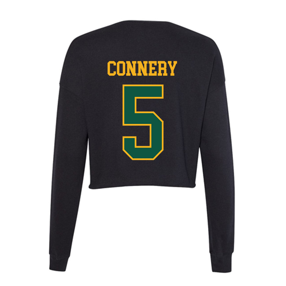 William & Mary - NCAA Men's Basketball : Ethan Connery - Women's Cropped Crew Fleece-1
