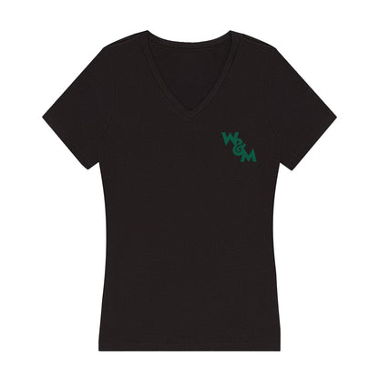 William & Mary - NCAA Men's Swimming & Diving : Logan McDonald - Women's V-Neck T-Shirt-0