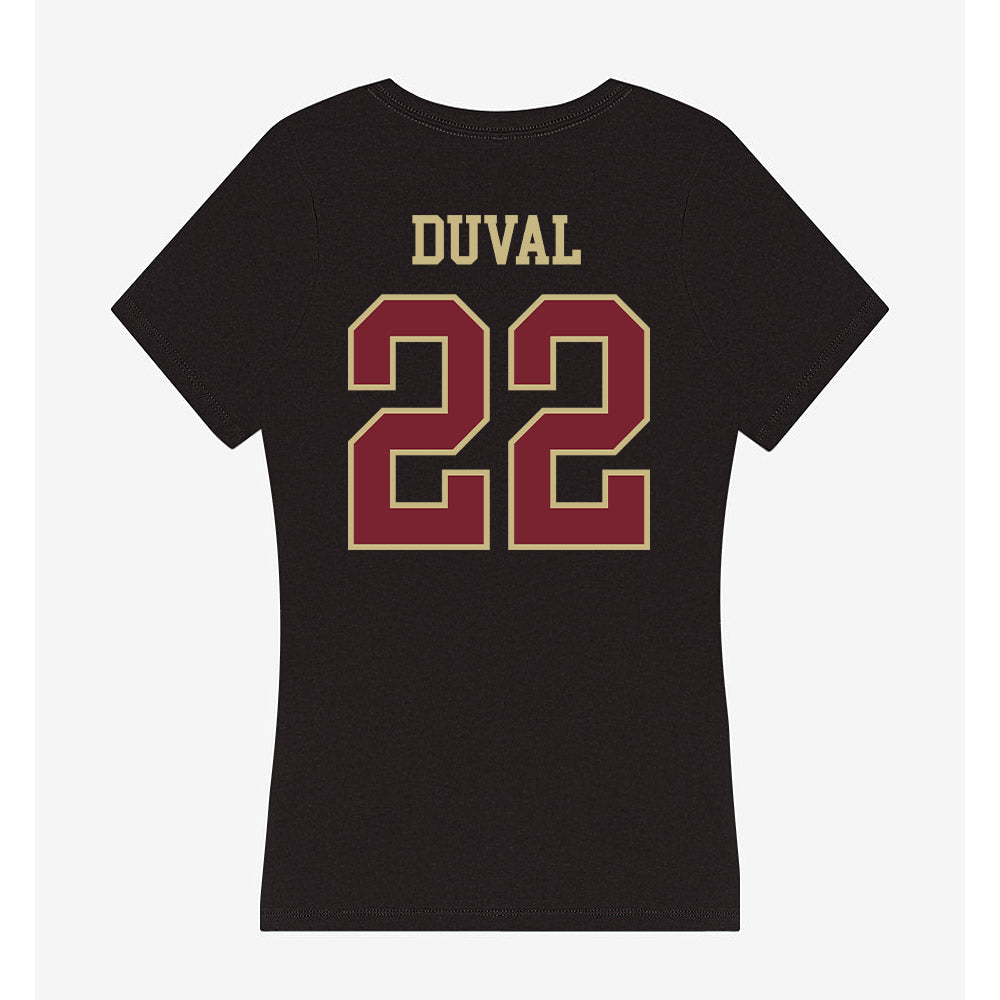 Charleston - NCAA Baseball : Derek Duval - Women's V-Neck T-Shirt-1