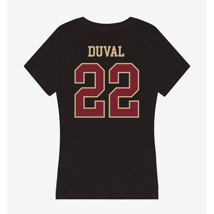 Charleston - NCAA Baseball : Derek Duval - Women's V-Neck T-Shirt-1