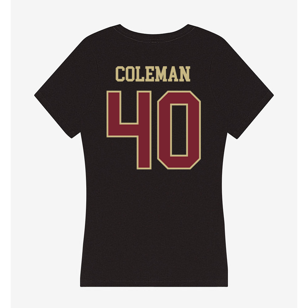 Charleston - NCAA Baseball : walker coleman - Women's V-Neck T-Shirt-1
