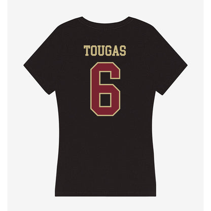 Charleston - NCAA Women's Basketball : Sophia Tougas - Women's V-Neck T-Shirt-1