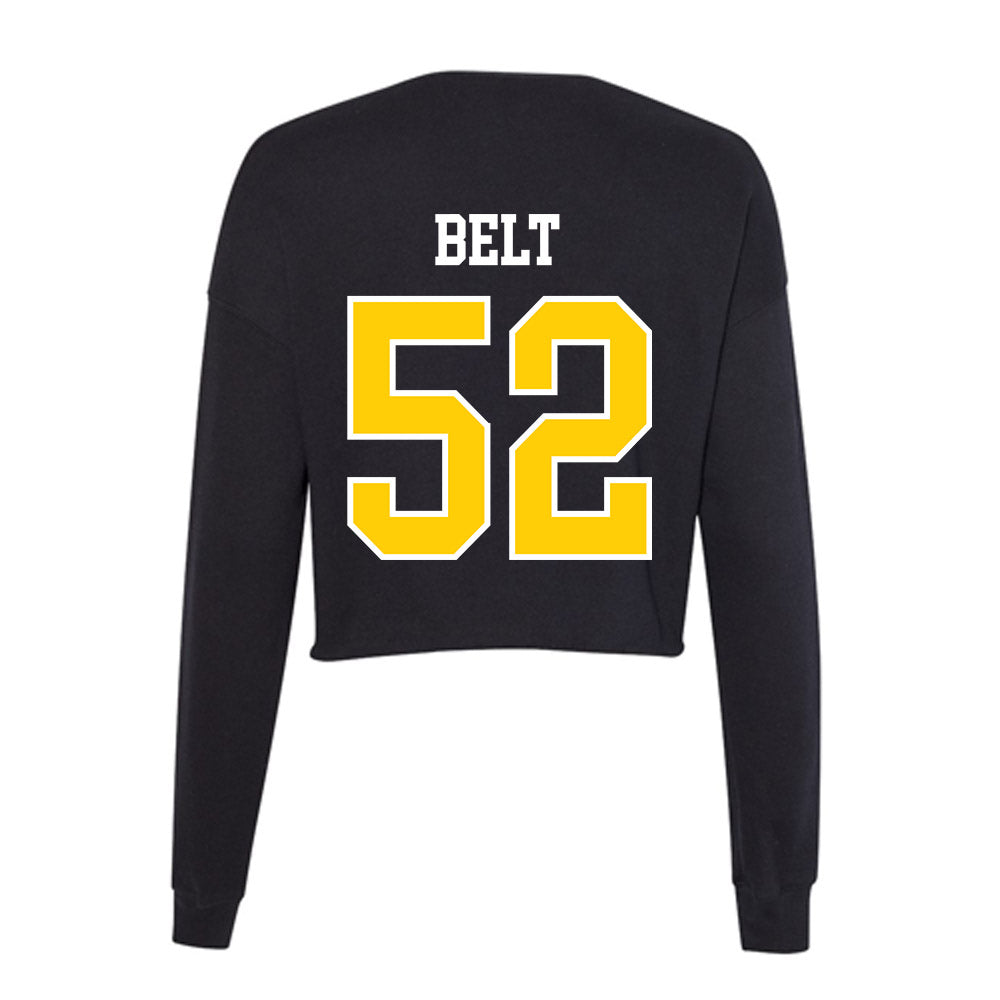 Centre College - NCAA Men's Lacrosse : Owen Belt - Women's Cropped Crew Fleece-1