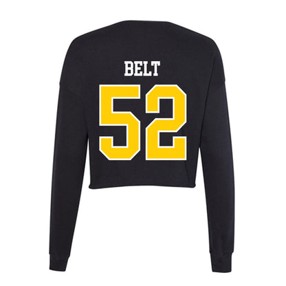 Centre College - NCAA Men's Lacrosse : Owen Belt - Women's Cropped Crew Fleece-1