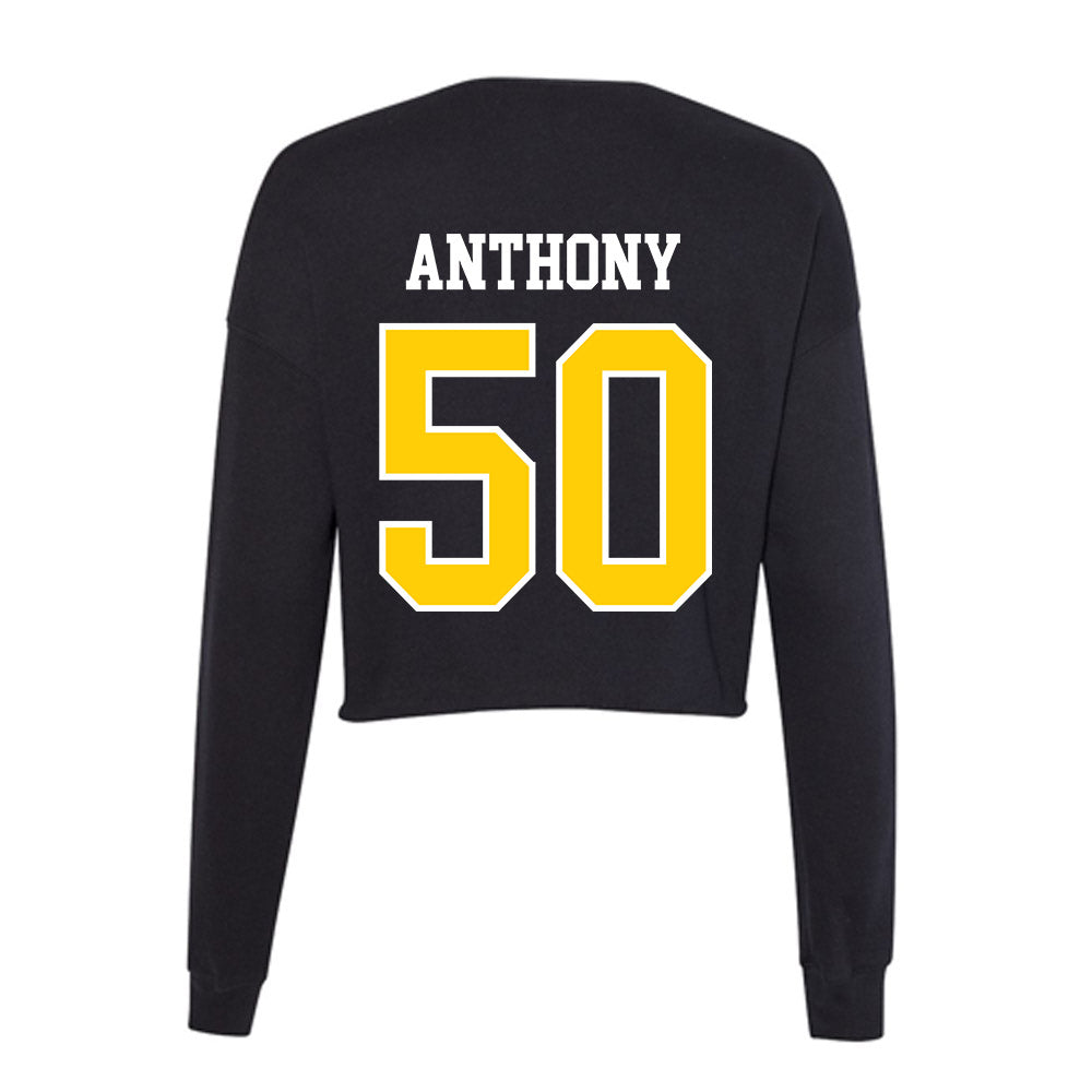 Centre College - NCAA Football : Brenden Anthony - Women's Cropped Crew Fleece-1