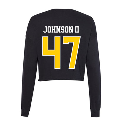 Centre College - NCAA Football : Deuce Johnson II - Women's Cropped Crew Fleece-1
