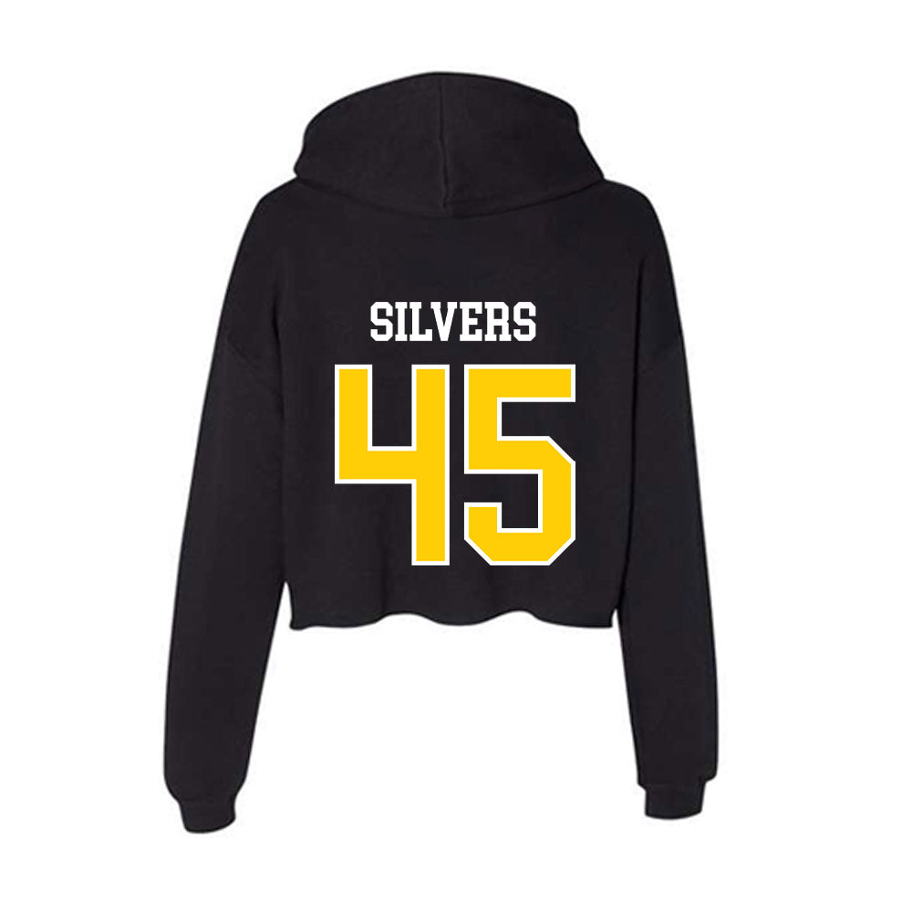 Centre College - NCAA Football : Caleb Silvers - Women's Crop Fleece Hoodie-1