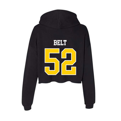 Centre College - NCAA Men's Lacrosse : Owen Belt - Women's Crop Fleece Hoodie-1