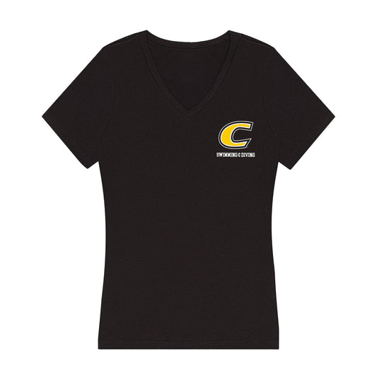 Centre College - NCAA Women's Swimming & Diving : Abigail Jacobs - Women's V-Neck T-Shirt-0