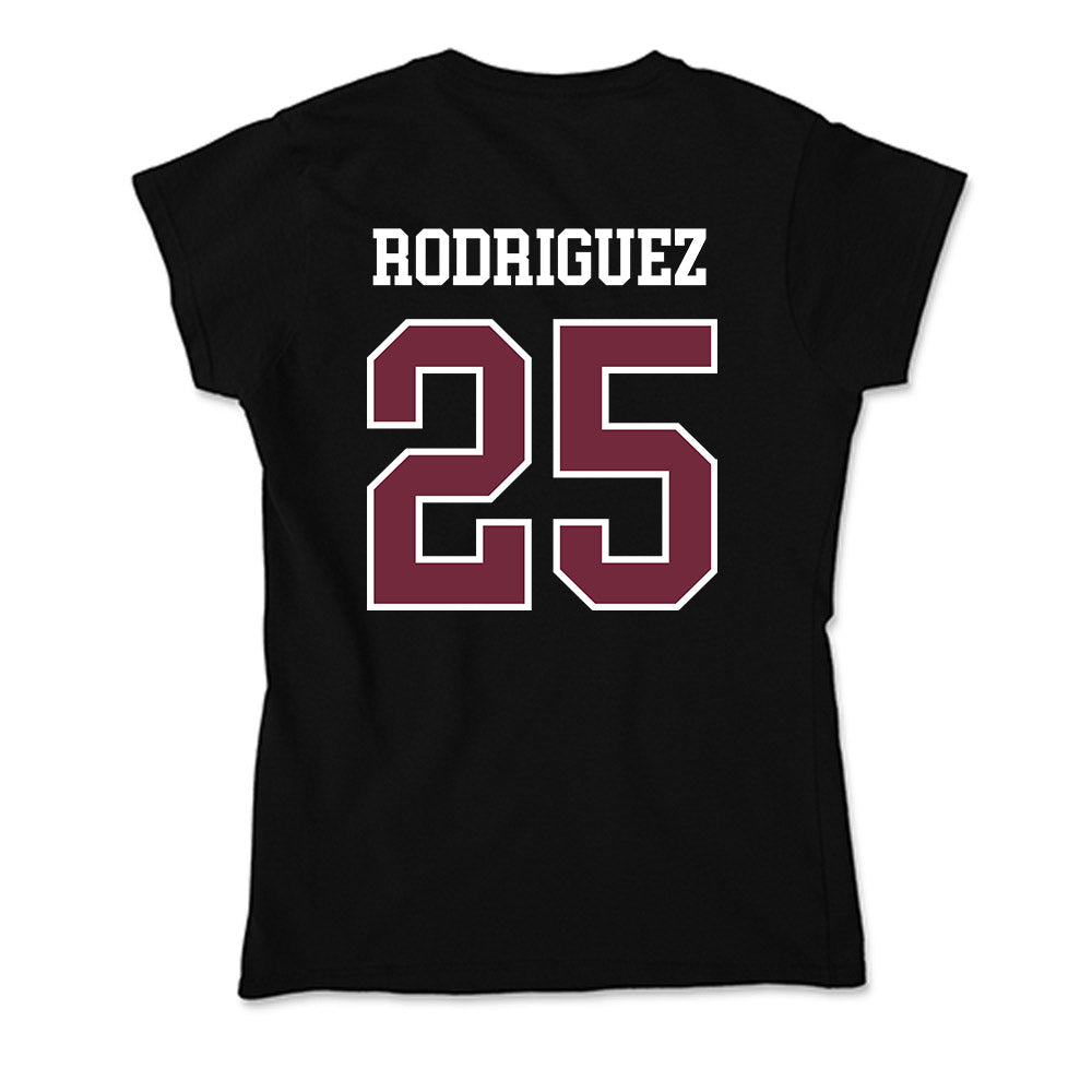 FDU - NCAA Men's Basketball : Daniel Rodriguez - Soft Style Women’s T-Shirt-1