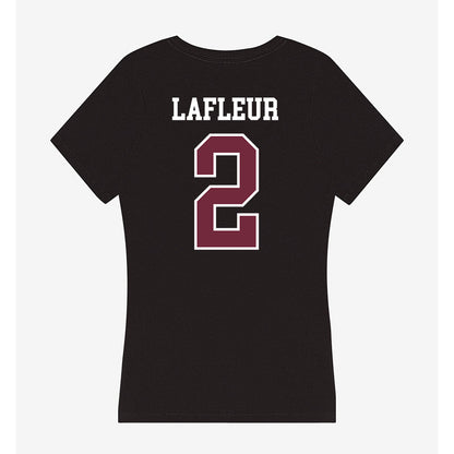 FDU - NCAA Women's Basketball : Akeelah Lafleur - Women's V-Neck T-Shirt-1