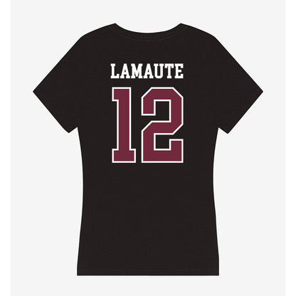 FDU - NCAA Men's Basketball : Sebastien Lamaute - Women's V-Neck T-Shirt-1