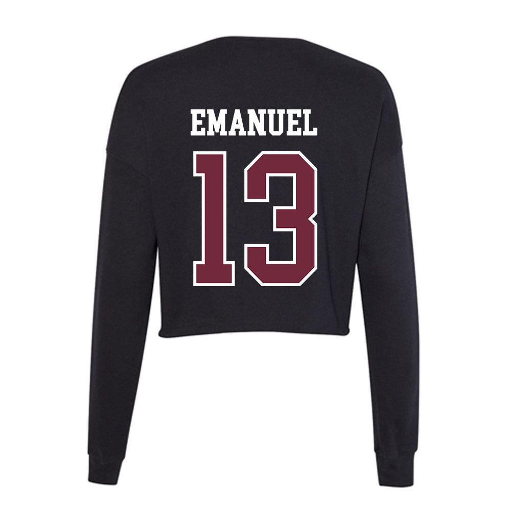 FDU - NCAA Men's Basketball : Jo'el Emanuel - Women's Cropped Crew Fleece-1