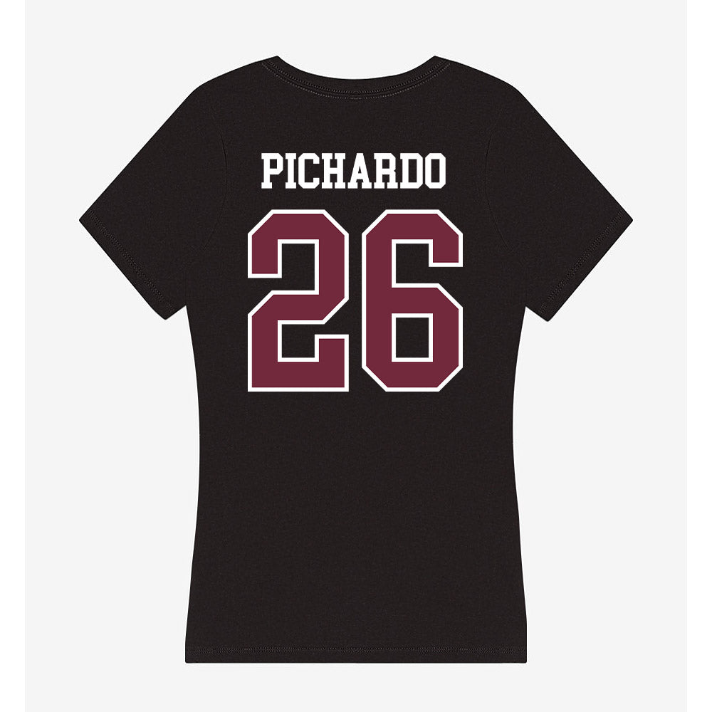 FDU - NCAA Men's Soccer : Alexander Pichardo - Women's V-Neck T-Shirt-1