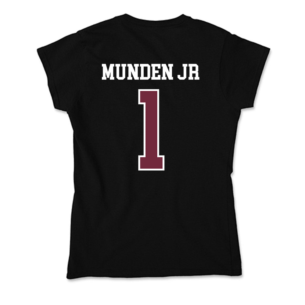 FDU - NCAA Men's Basketball : Joe Munden Jr - Soft Style Women’s T-Shirt-1