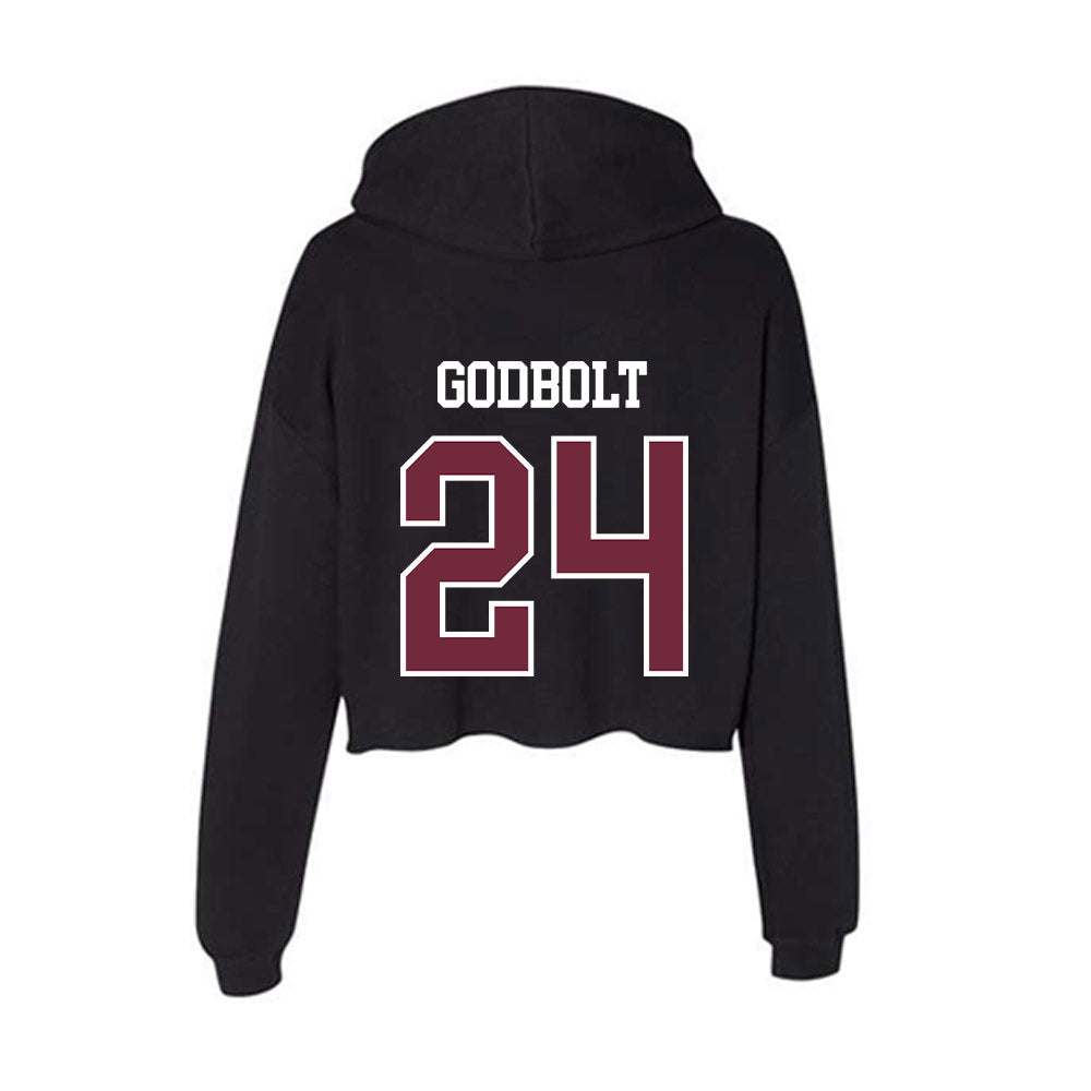 FDU - NCAA Men's Basketball : Elijah Godbolt - Women's Crop Fleece Hoodie-1