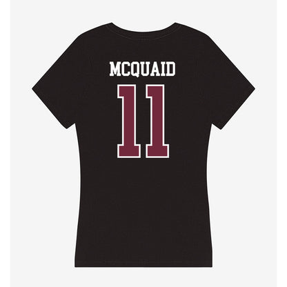 FDU - NCAA Men's Basketball : Tyler McQuaid - Women's V-Neck T-Shirt-1