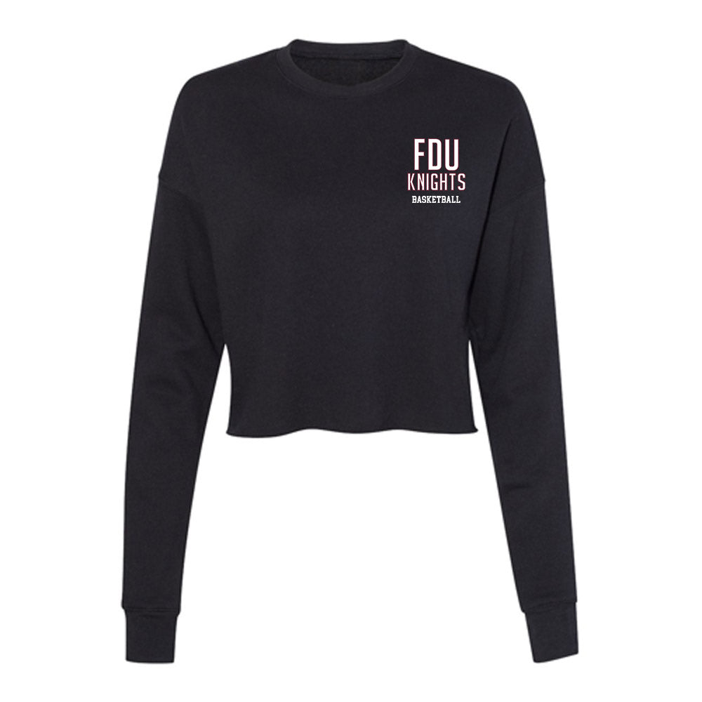 FDU - NCAA Men's Basketball : Sean Moore - Women's Cropped Crew Fleece-0