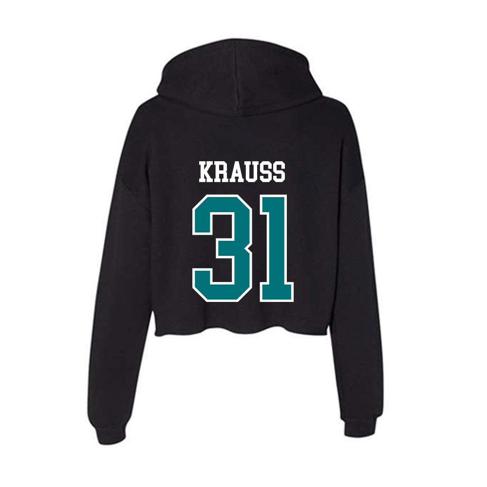 Coastal Carolina - NCAA Women's Lacrosse : Erica Krauss - Women's Crop Fleece Hoodie-1