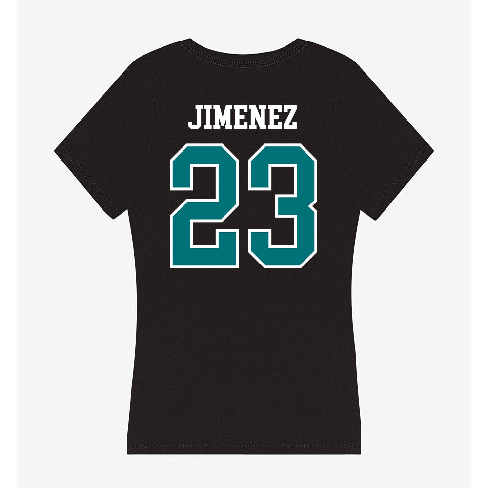 Coastal Carolina - NCAA Women's Basketball : DYanis Jimenez - Women's V-Neck T-Shirt-1