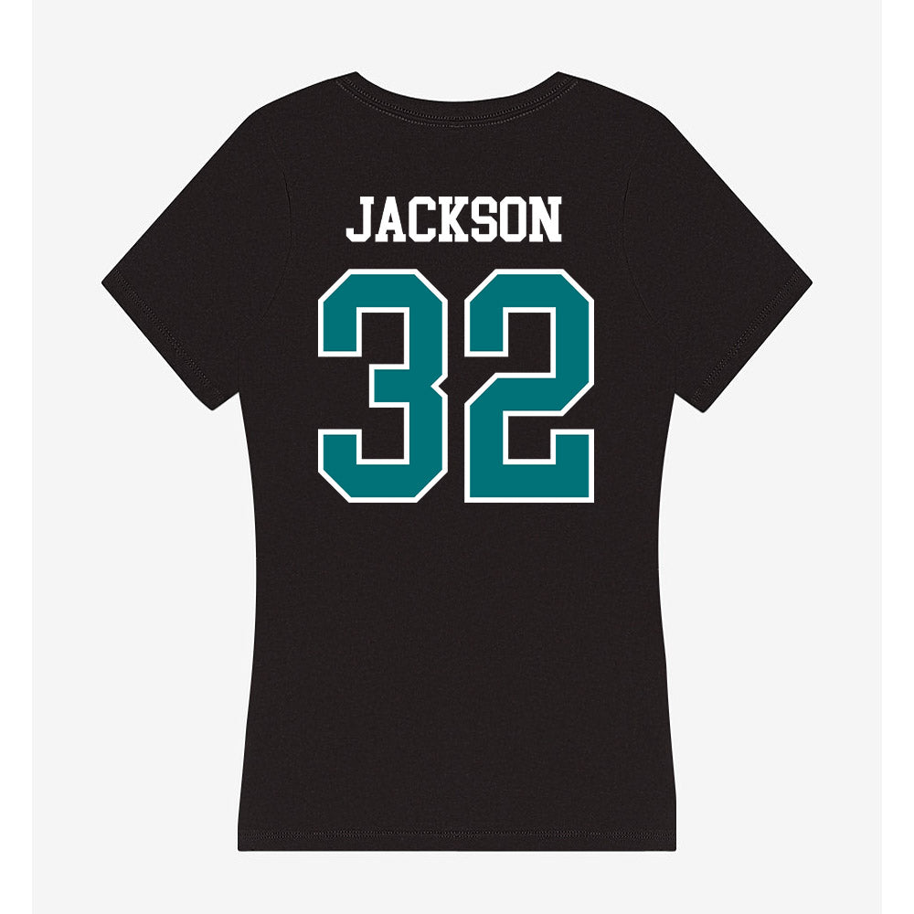 Coastal Carolina - NCAA Football : Jayden Jackson - Women's V-Neck T-Shirt-1