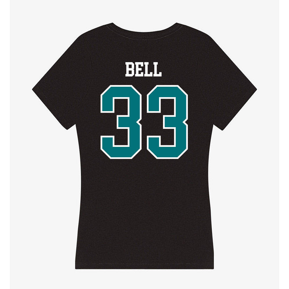Coastal Carolina - NCAA Baseball : Tadan Bell - Women's V-Neck T-Shirt-1