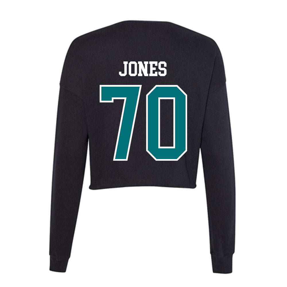 Coastal Carolina - NCAA Football : Daniel Jones - Women's Cropped Crew Fleece-1
