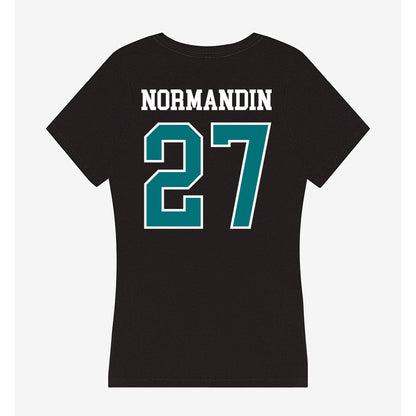 Coastal Carolina - NCAA Softball : Brielle Normandin - Women's V-Neck T-Shirt-1