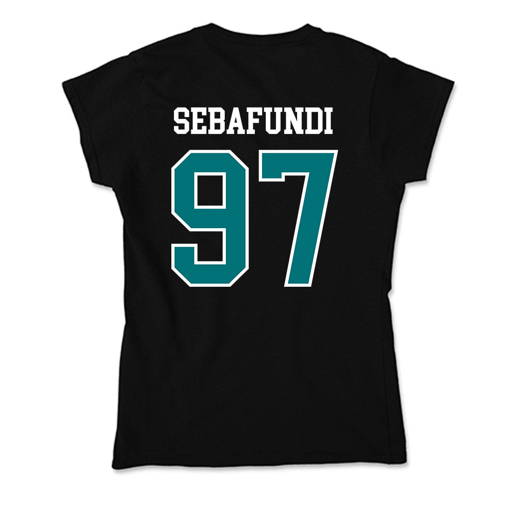 Coastal Carolina - NCAA Football : Emile Sebafundi - Soft Style Women’s T-Shirt-1