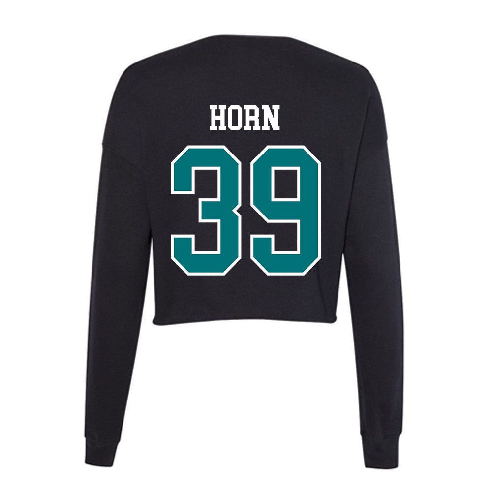 Coastal Carolina - NCAA Baseball : Darin Horn - Women's Cropped Crew Fleece-1