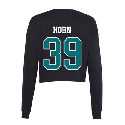 Coastal Carolina - NCAA Baseball : Darin Horn - Women's Cropped Crew Fleece-1