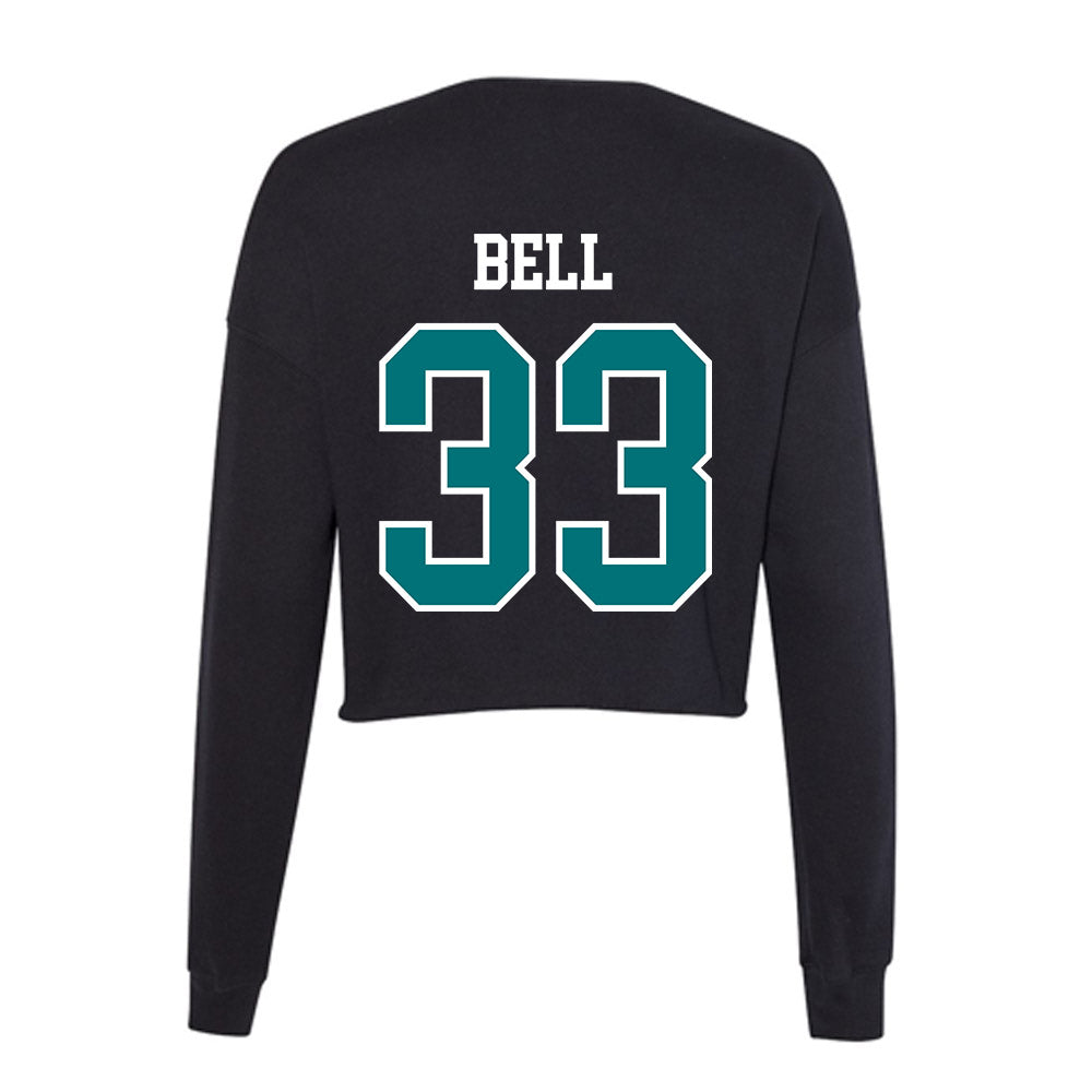 Coastal Carolina - NCAA Baseball : Tadan Bell - Women's Cropped Crew Fleece-1