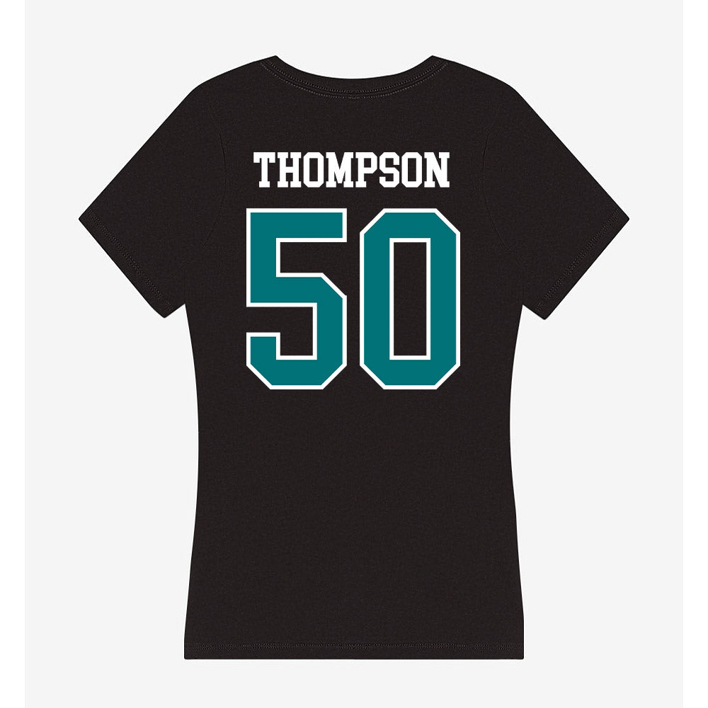 Coastal Carolina - NCAA Football : Nate Thompson - Women's V-Neck T-Shirt-1