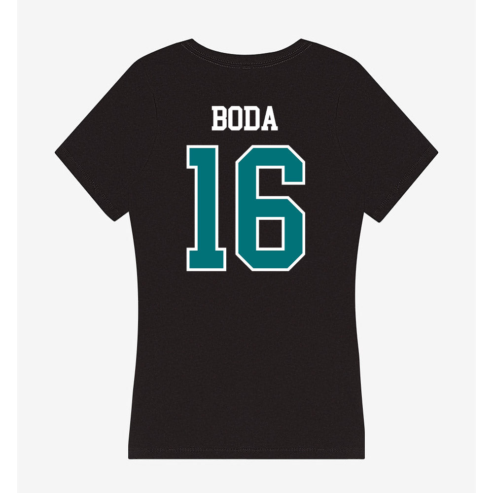 Coastal Carolina - NCAA Football : Blake Boda - Women's V-Neck T-Shirt-1