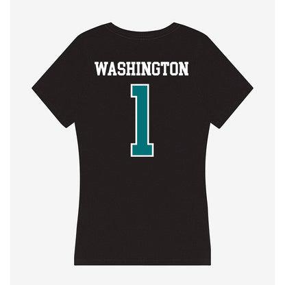 Coastal Carolina - NCAA Football : Robby Washington - Women's V-Neck T-Shirt-1