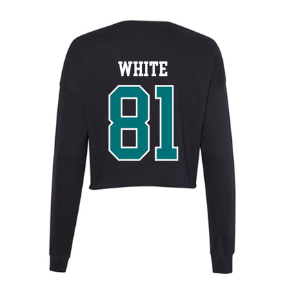 Coastal Carolina - NCAA Football : Dwayne White - Women's Cropped Crew Fleece-1