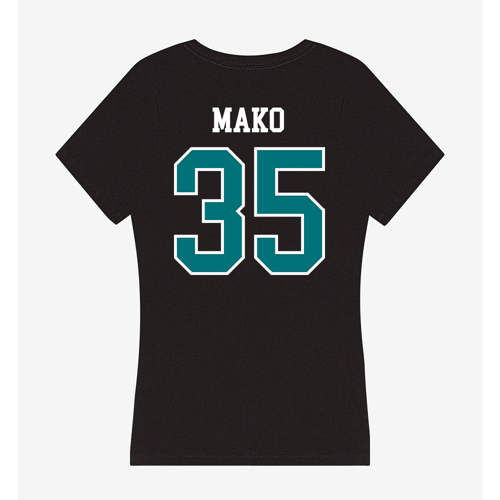 Coastal Carolina - NCAA Baseball : Chance Mako - Women's V-Neck T-Shirt-1