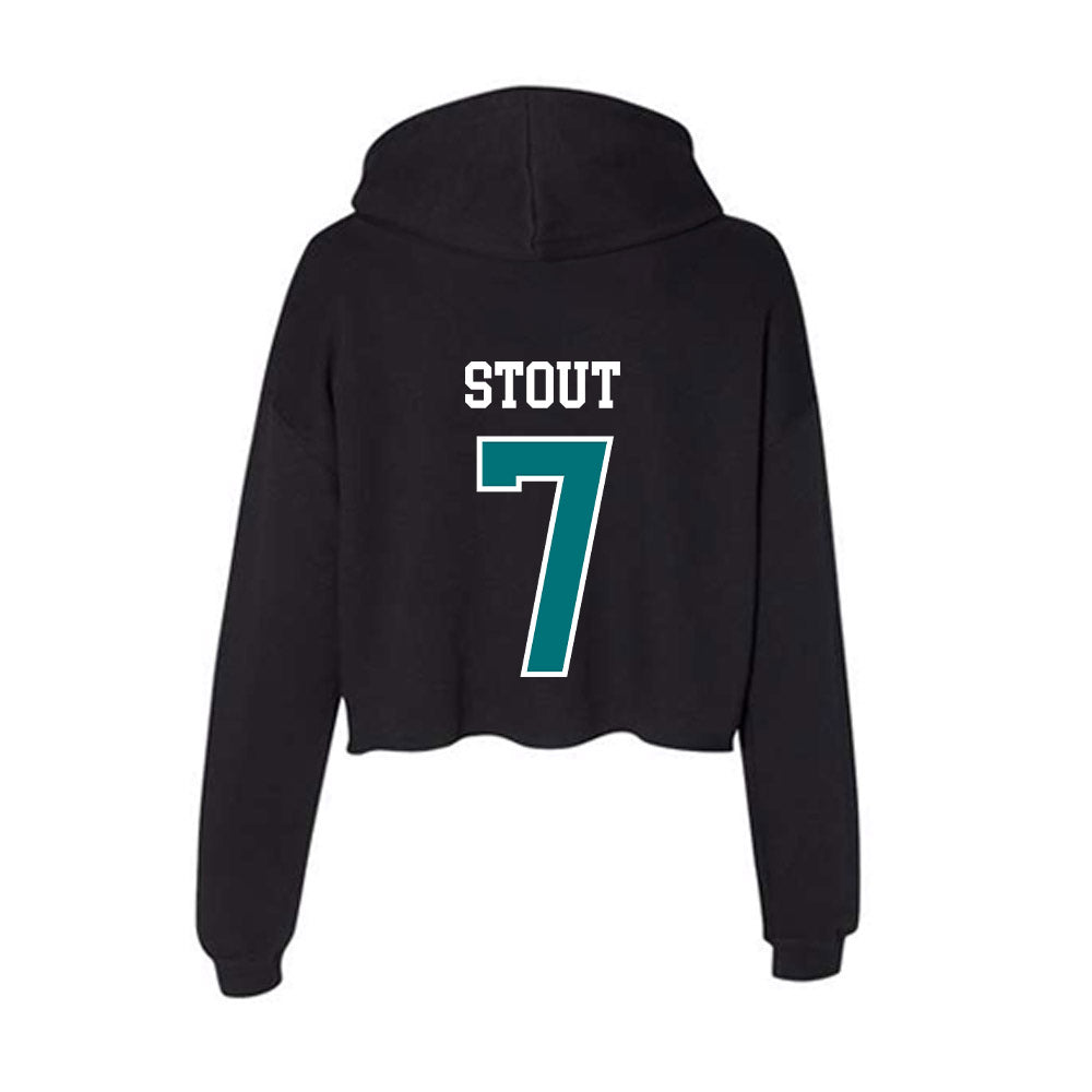 Coastal Carolina - NCAA Women's Volleyball : Jalyn Stout - Women's Crop Fleece Hoodie-1