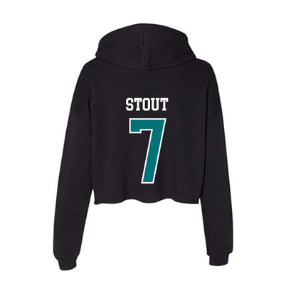 Coastal Carolina - NCAA Women's Volleyball : Jalyn Stout - Women's Crop Fleece Hoodie-1