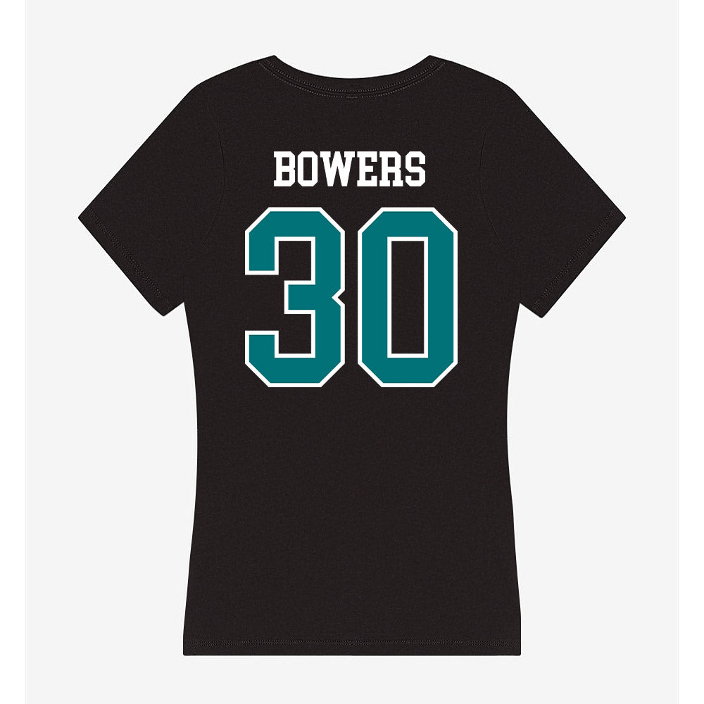 Coastal Carolina - NCAA Baseball : Andrew Bowers - Women's V-Neck T-Shirt-1