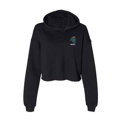 Coastal Carolina - NCAA Football : Emmett Brown - Women's Crop Fleece Hoodie-0