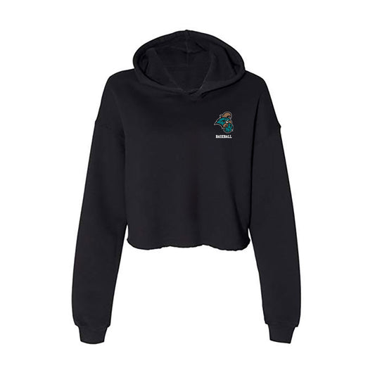 Coastal Carolina - NCAA Baseball : Matt Joyce - Women's Crop Fleece Hoodie-0