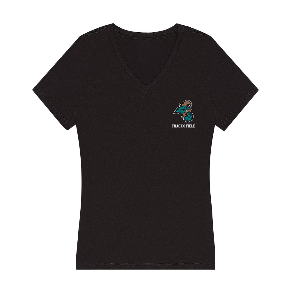 Coastal Carolina - NCAA Women's Track & Field : Jada McDougle - Women's V-Neck T-Shirt-0
