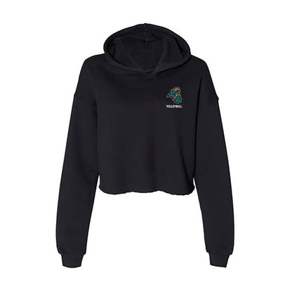 Coastal Carolina - NCAA Women's Volleyball : Jalyn Stout - Women's Crop Fleece Hoodie-0