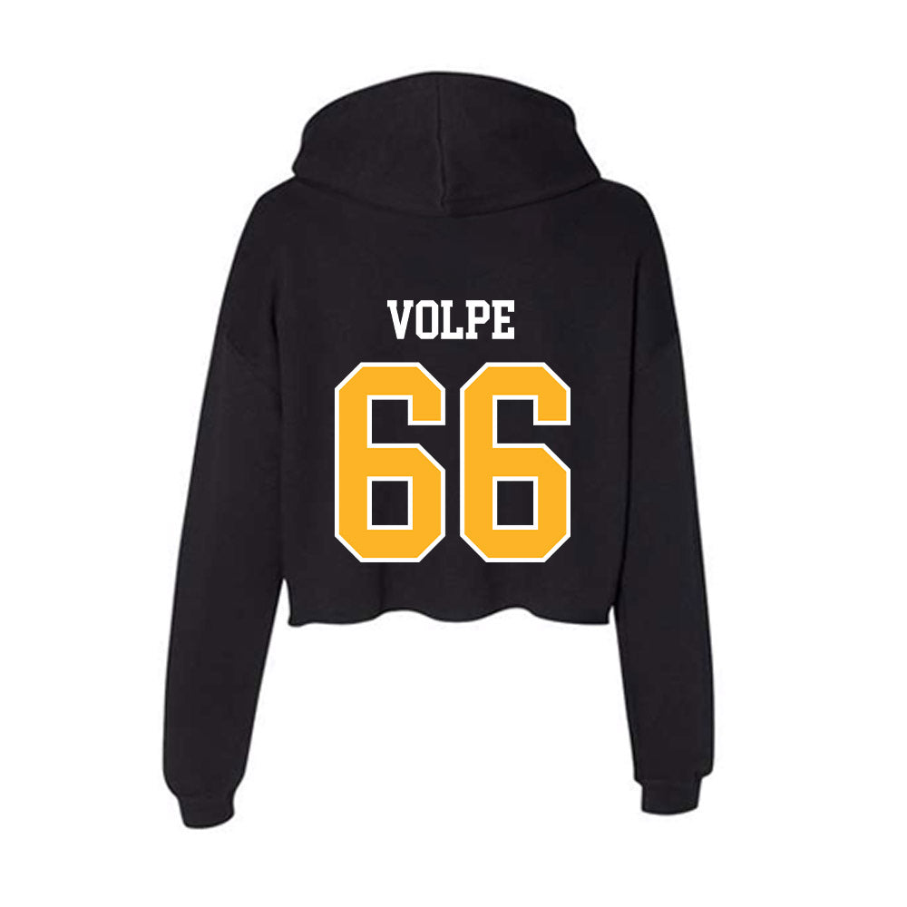 Towson - NCAA Football : Dan Volpe - Women's Crop Fleece Hoodie-1