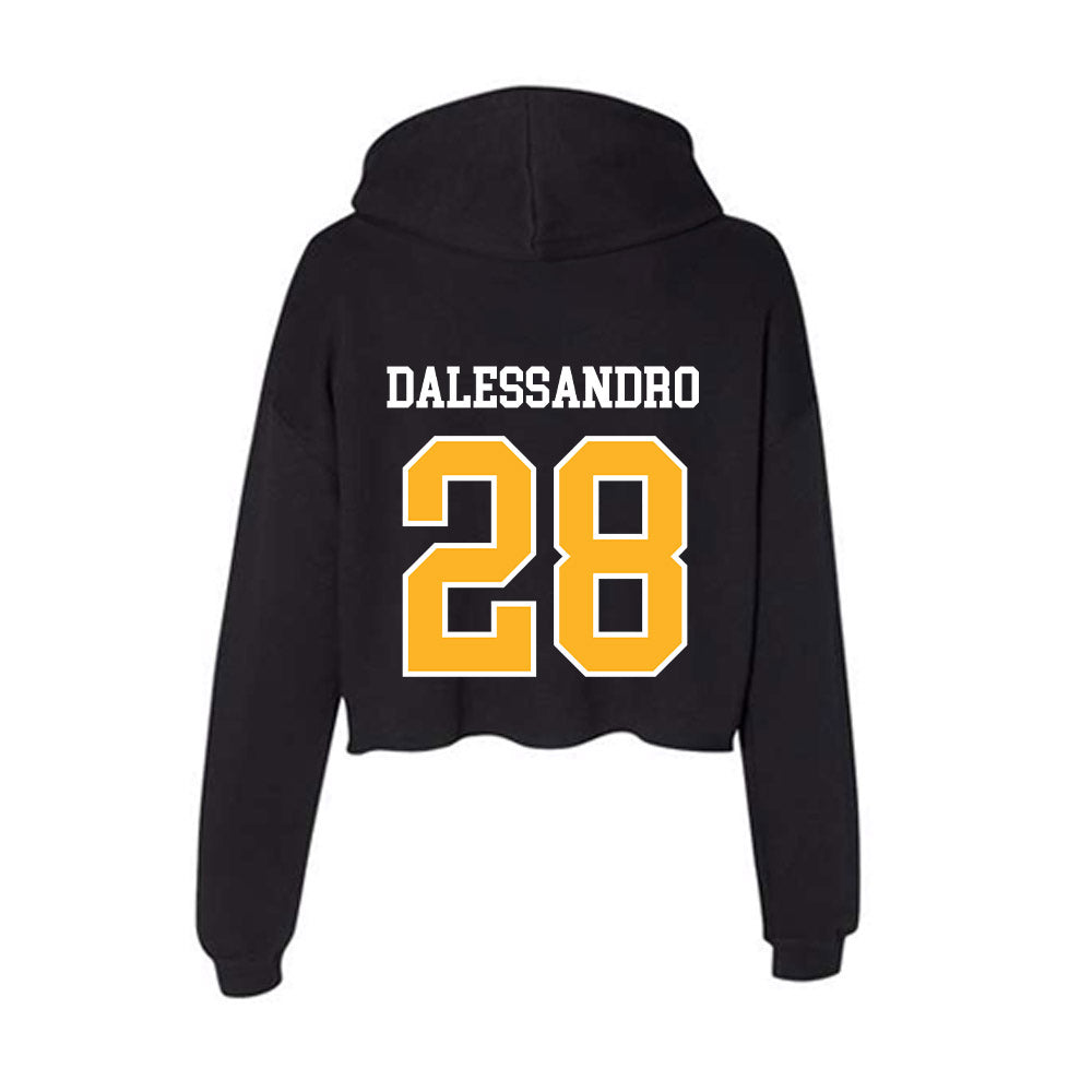 Towson - NCAA Baseball : Maximus DAlessandro - Women's Crop Fleece Hoodie-1